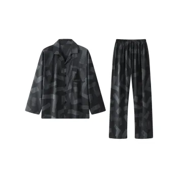 Gongdie Pajama Set Men's Light Gray
