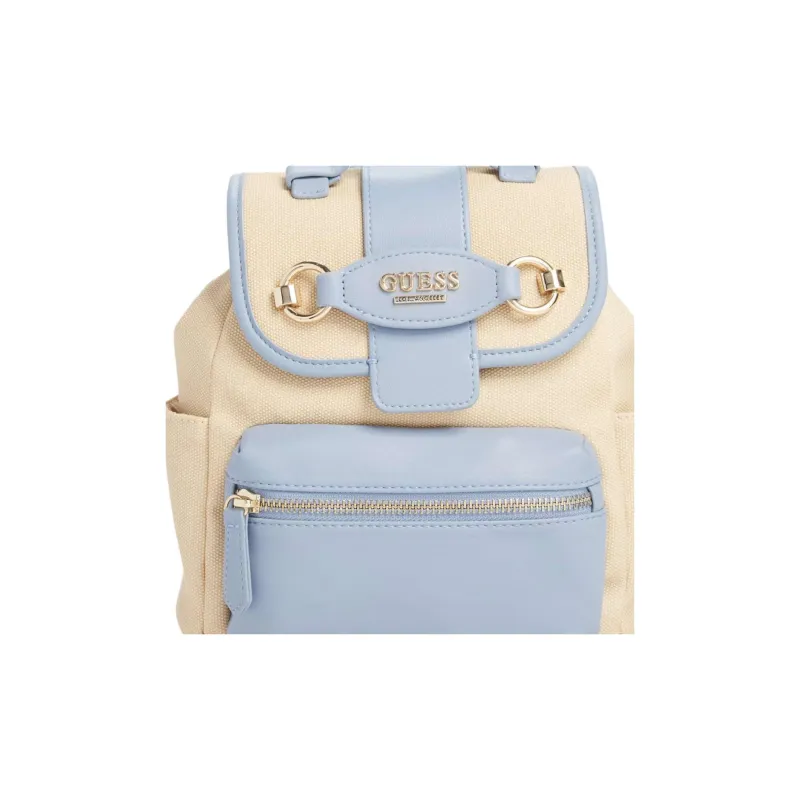 GUESS Artificial Leather Backpack Unisex Blue-3