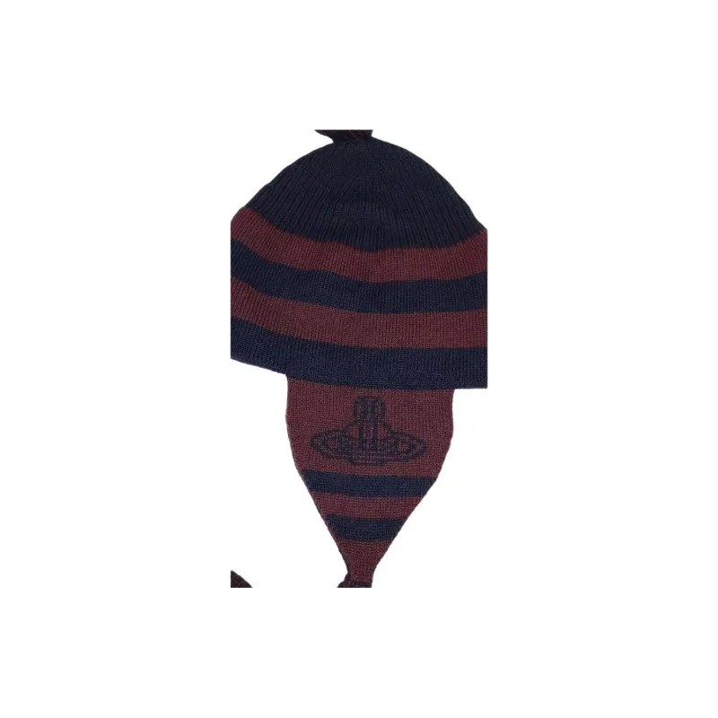 Vivienne Westwood Women's Black And Cream Wool Beanies Women's Red-2