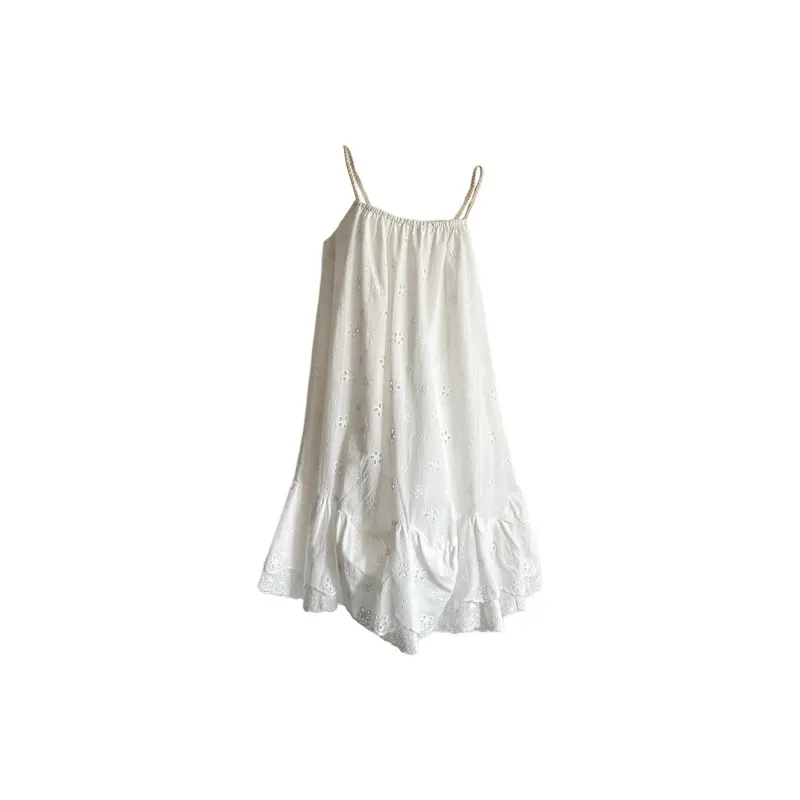 TUSHIFEI Slip Dresses Women's Ecru-1
