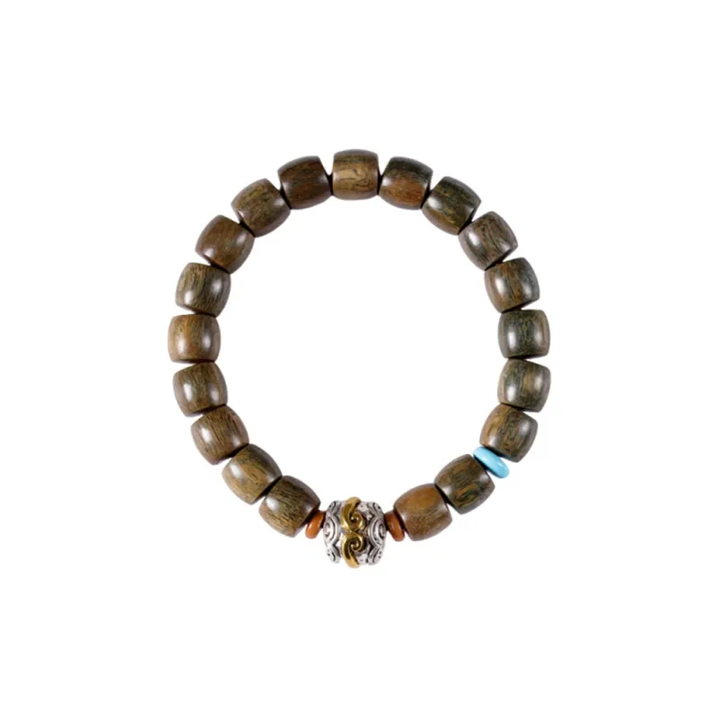 The Years Are Quiet Green Sandalwood Wooden Bracelets Unisex-0
