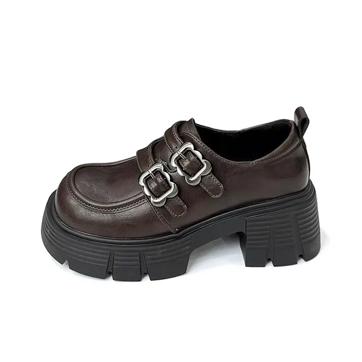 SHUMO Chunky Heel High Heels 6.5CM Women's-5