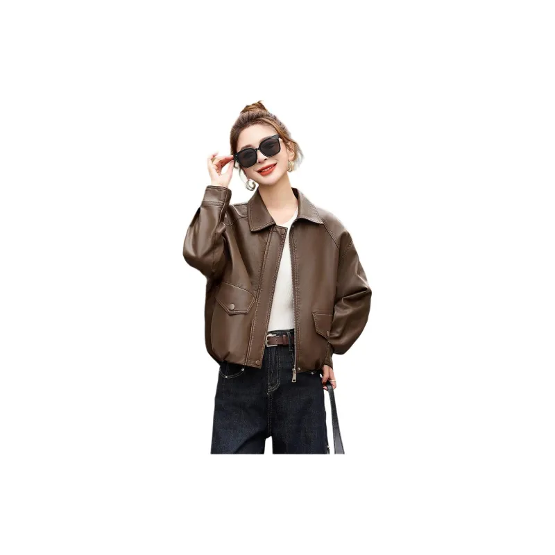 Fele.d Leather Jackets Women's-9