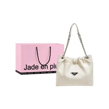 Jade En Plus PU Crossbody Bag Shoulder Bag Large Size Women's Coconut Milk White/Premium Black/Pearl Silver/Brown