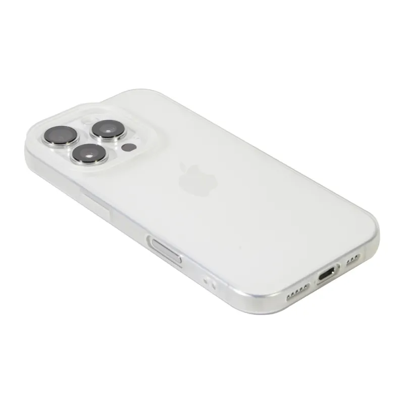Mexileo TPU Material Extra Thin Icy Clear White Phone Cases Compatibility  Apple/IPhone 16/15/14/13/Pro/Max Minimalist-2