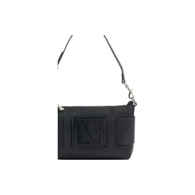 ARMANI EXCHANGE Synthetic Leather Handbag Shoulder Bag Women's Black-4