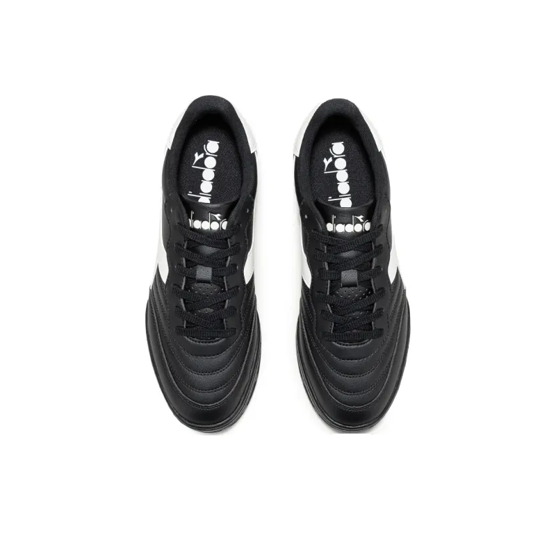 Diadora Abrasion-Resistant Low-Top Skateboard Shoes Unisex Black White-2