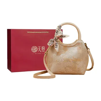 Pmsi Fabric Handbag Small Size Women's Ecru/Ecru 1