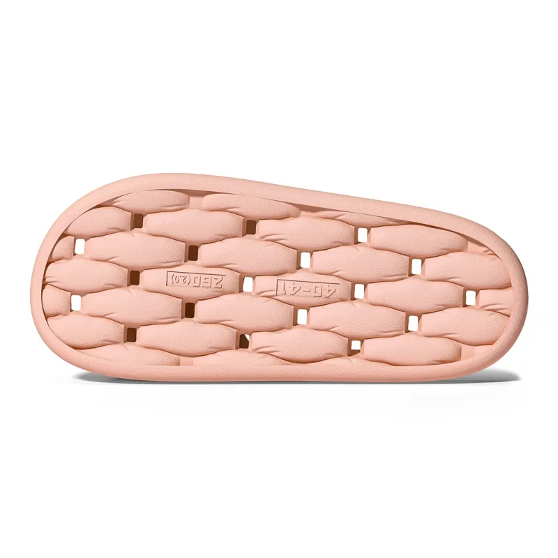 Soft Solid Color Cut Out Quick Dry Bathroom Slippers, Summer Home Quiet Geometric Couple Slippers, Plus Size, Unisex-7