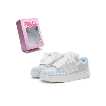 ABCIO Slip Resistant Water Resistant And Wear Resistant Low Top Skateboard Shoes Women's Blue Cranberry