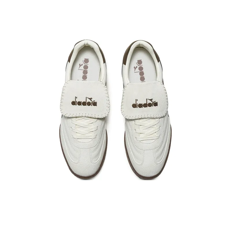 Diadora Cushioning Low-Top Skateboard Shoes Unisex White Umber-2