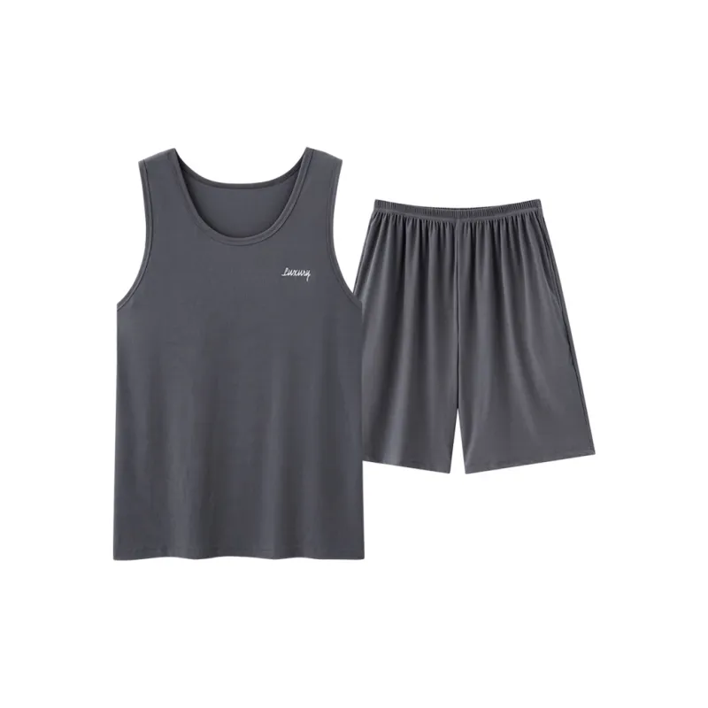 MADALLO Pajama Set Men's Dark Gray-0