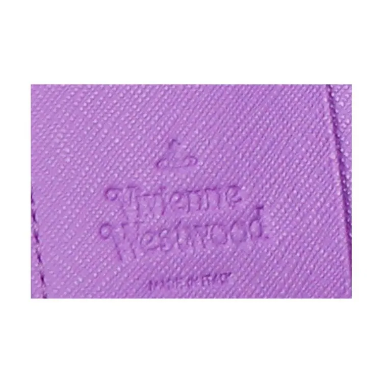 Vivienne Westwood Leather Wallet Women's Purple-4