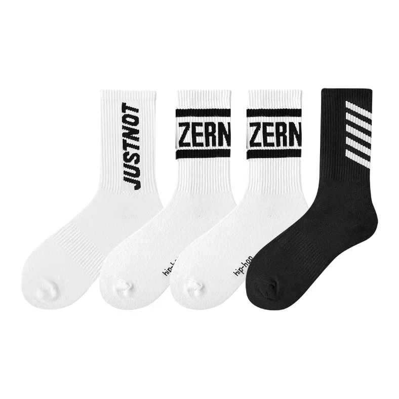 ZEROIN Mid Calf Socks Unisex 4 Pack-14