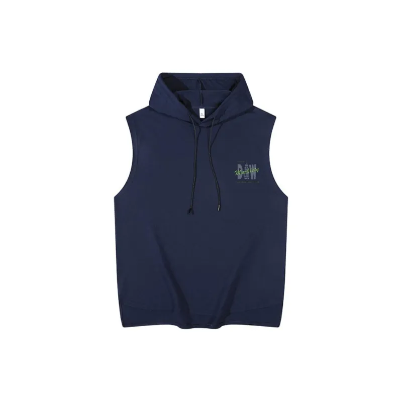 D&W Tank Tops Unisex Navy Blue-0