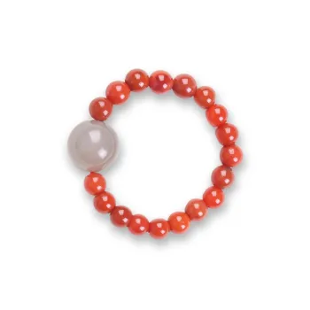 TIANTAISHAN Southern Red Agate Rings Unisex