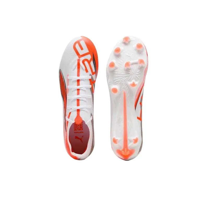 PUMA AG Short Rubber Studs FG Long Rubber Studs Abrasion Resistant Soccer Shoes Unisex Bright Red-2
