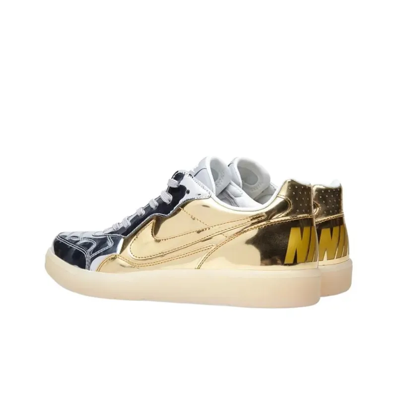 Nike Tiempo 94 Anti-Slip Wear-Resistant Low-Top Skateboard Shoes Men's Gold-3