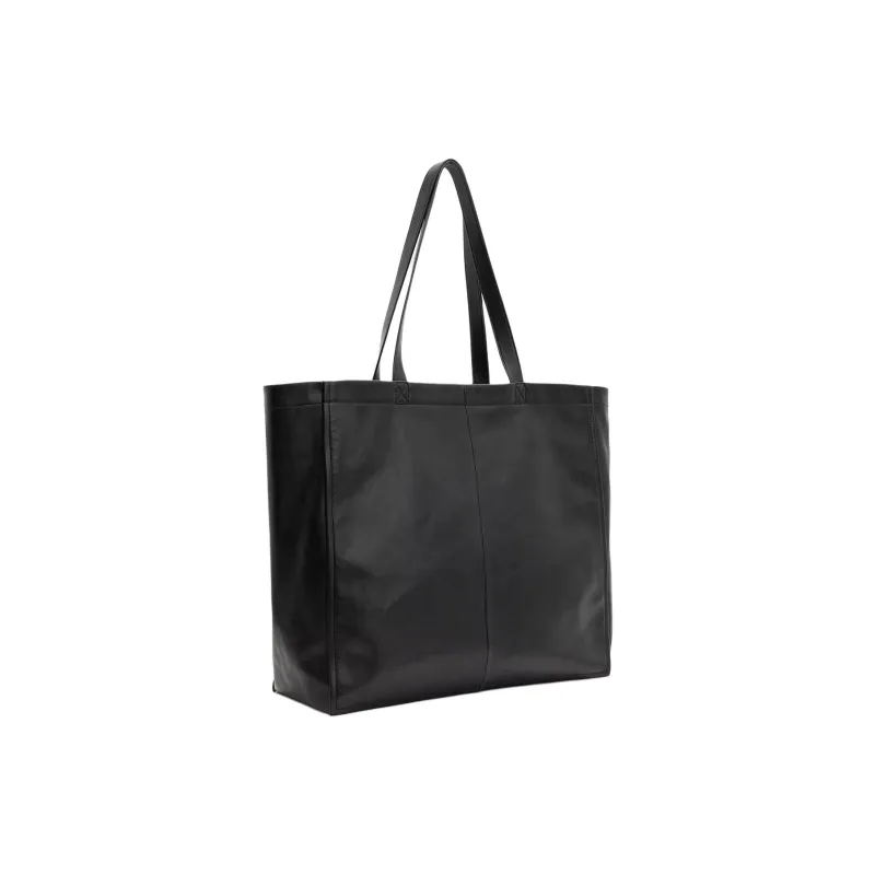ALLSAINTS Sheepskin Tote Bag Shopping Bag Shoulder Bags Men's Black-1