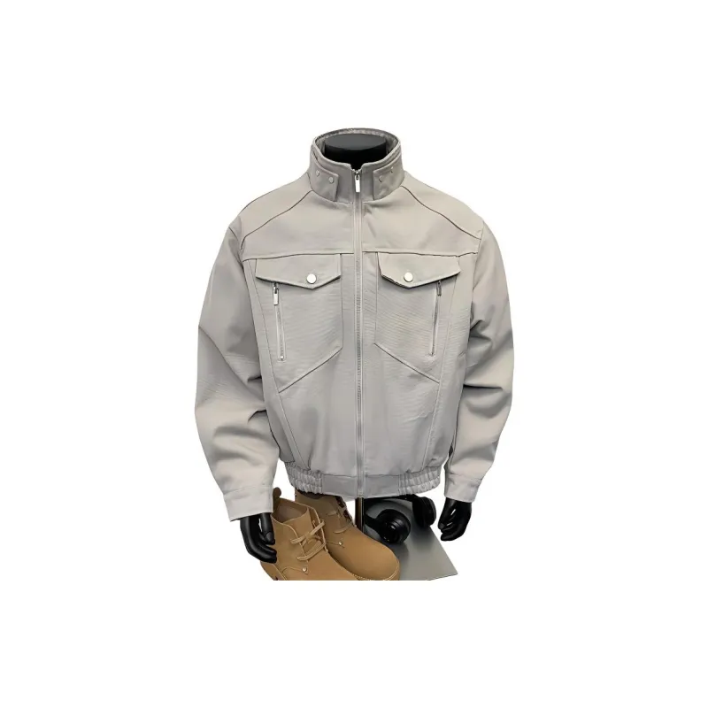 Urban Techwear Solid Color Loose Fit Casual Long Sleeved Jackets & Coats Unisex-9