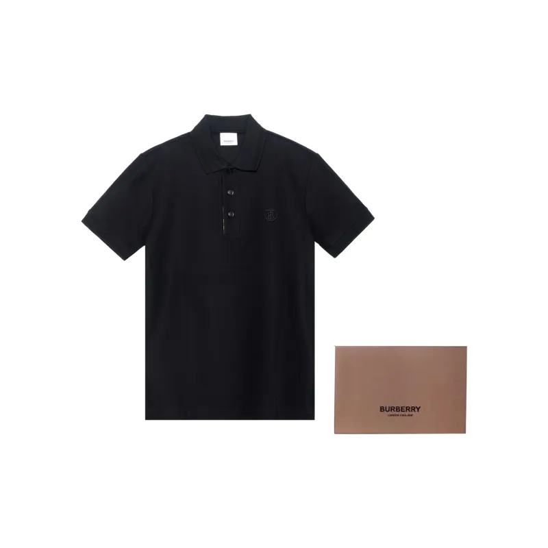 Burberry Monogram Motif Cotton Pique Polo-8