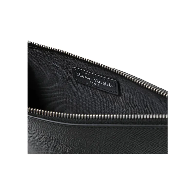Maison Margiela Calfskin Clutch Small Size Men's Black-3