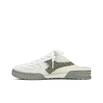 Diadora Abrasion-Resistant Low-Top Canvas Shoes Unisex White Gray