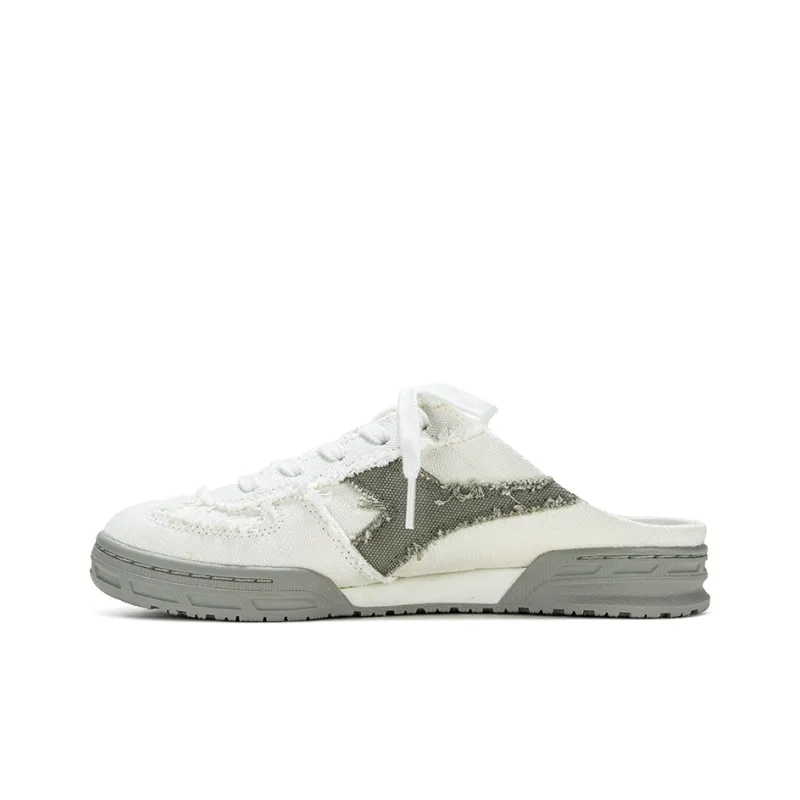 Diadora Abrasion-Resistant Low-Top Canvas Shoes Unisex White Gray-0