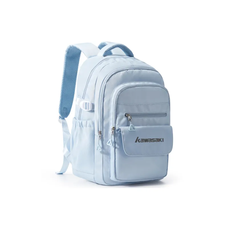 Kawasaki Fabric Backpack Regular Unisex Light Blue/Light Gray/Ecru-1