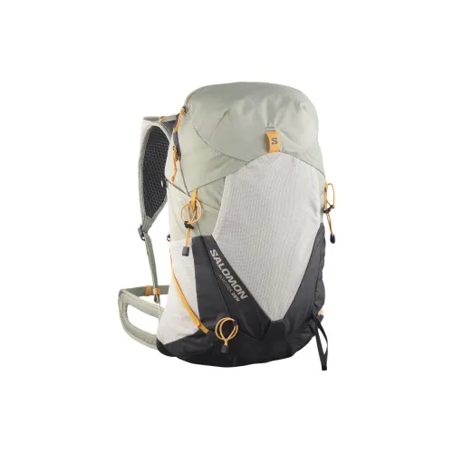 SALOMON Polyamide Backpack Women's Green & White & Dark Gray