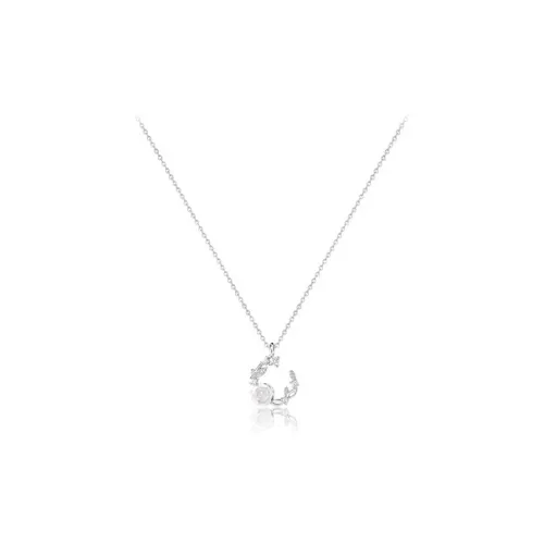 JOLLY NOTE Sterling Silver Necklaces Women's Good Luck