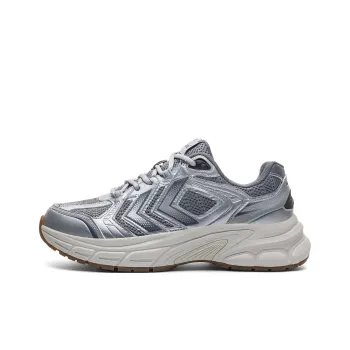 Hummel Cushioned Anti Slip Wear Resistant Lightweight Height Increasing Low Top Chunky Sneakers Men's Silver