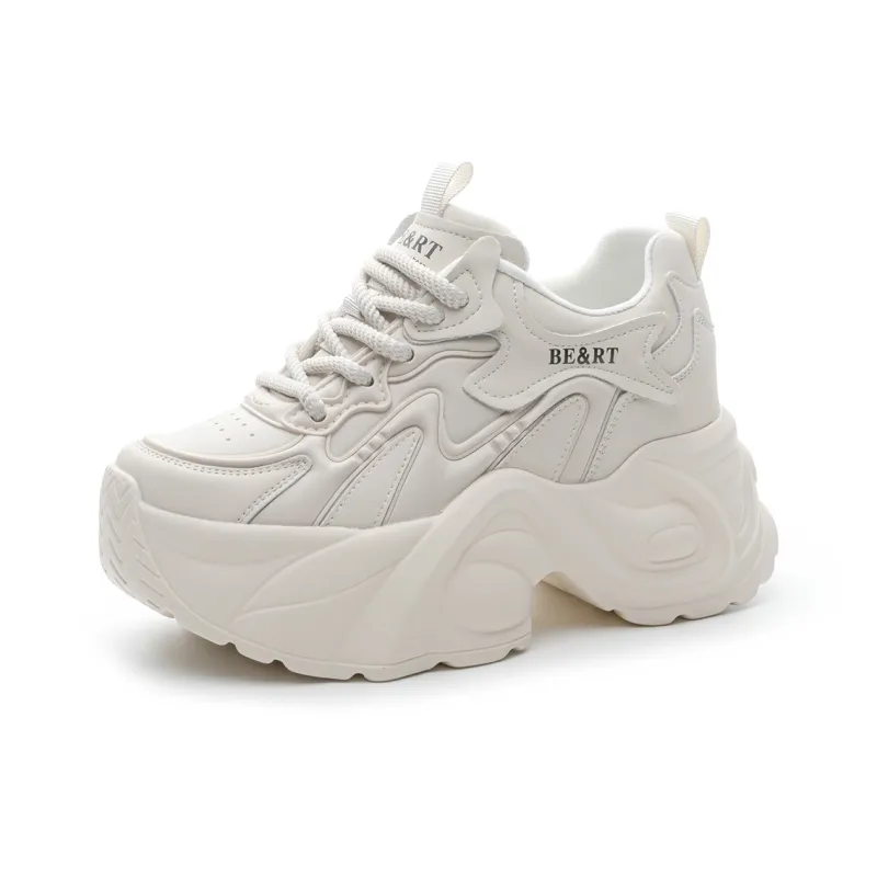 CHOVO Breathable Lightweight Height Increasing Low-Top Chunky Sneakers Women's-5