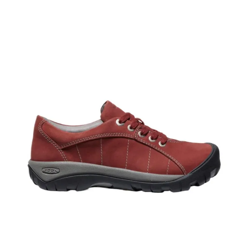 KEEN Presidio Abrasion-Resistant Low-Top Running Shoes Women's Brick Red-1