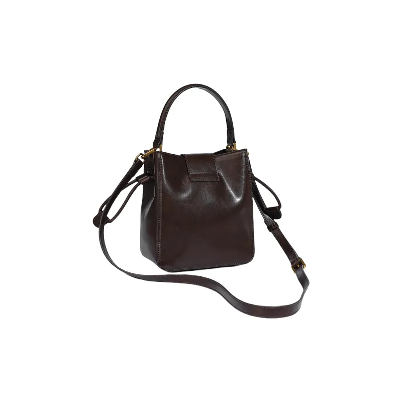 OCTSUI PU Bucket Bags Shoulder Bag Crossbody Bag Handbag Women's Multicolor-4