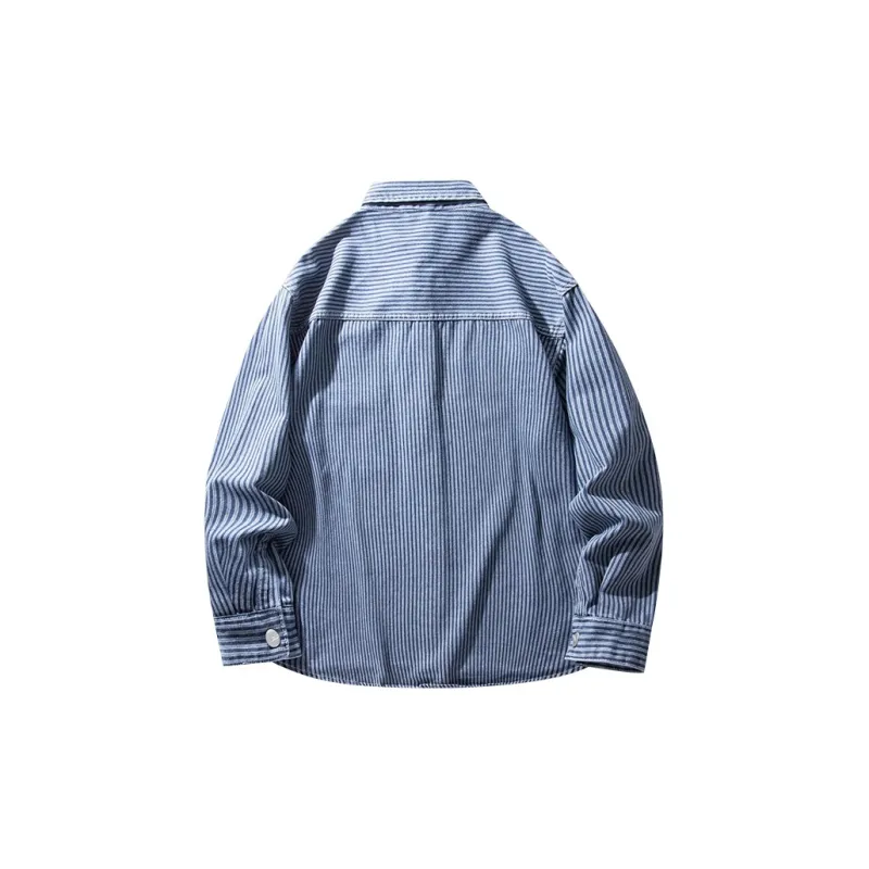 MAURRGOOU Shirts Unisex Blue-1