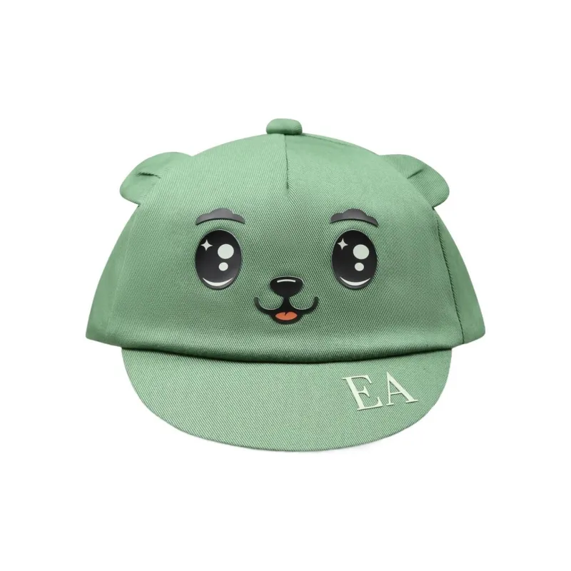 EMPORIO ARMANI Cotton Baseball Caps Kids' Green-0
