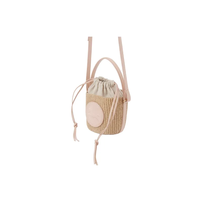 Chloe Paper Basket Bag Shoulder Bag Crossbody Bag Handbag Mini Women's Pink-1