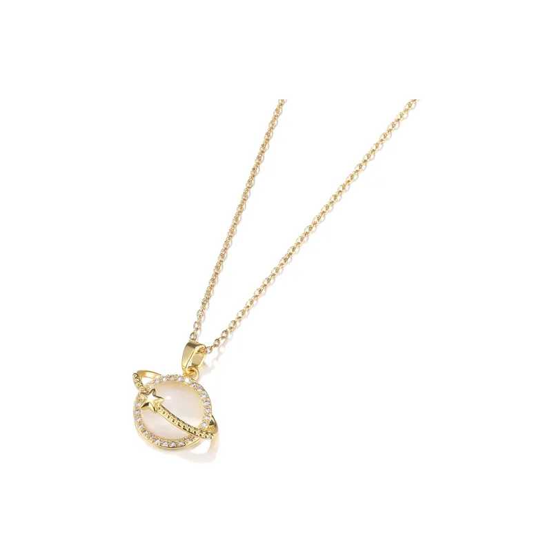 Clect Synthetic Cubic Zirconia Necklaces Women's-1