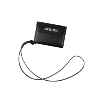 Jacquemus Leather Wallet Unisex Black
