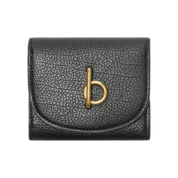 Burberry Rocking Horse Calfskin Wallet Women's Black