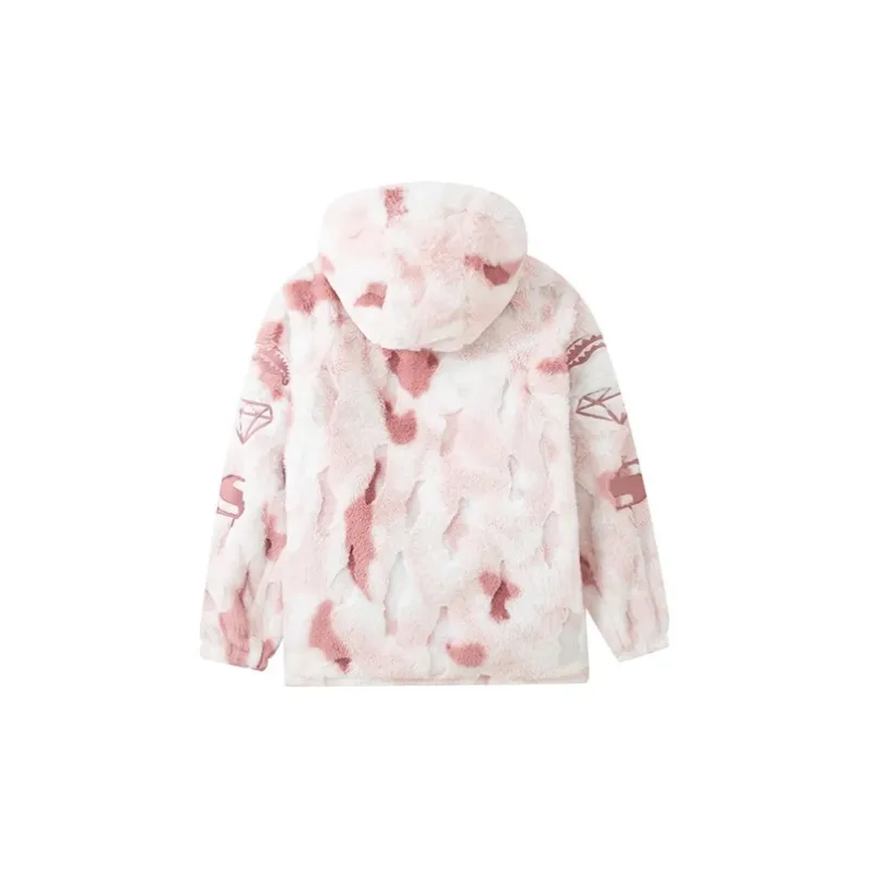 SPRAYGROUND Velvet feel Coat Unisex Pink-1