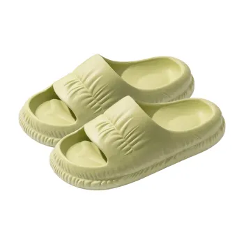 LUNNIFEIYA Platform Squashy And Bouncy Feeling Indoor Home Bathing Couple Slippers