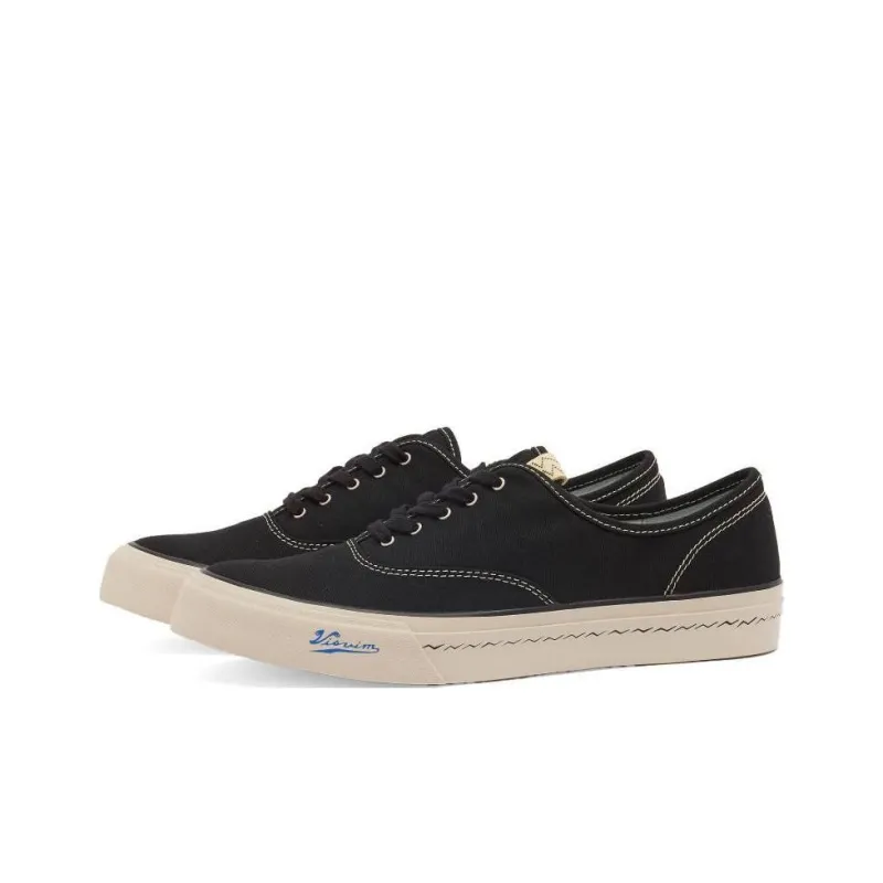 Visvim Logan Deck Lo Low Top Canvas Shoes Men's Black-1