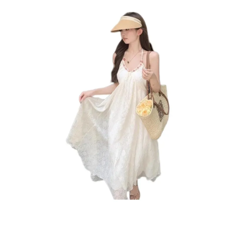 KAISER Slip Dresses Women's White-2
