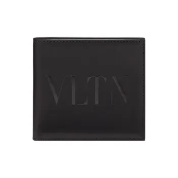 Valentino VLTN Calfskin Wallet Men's Black
