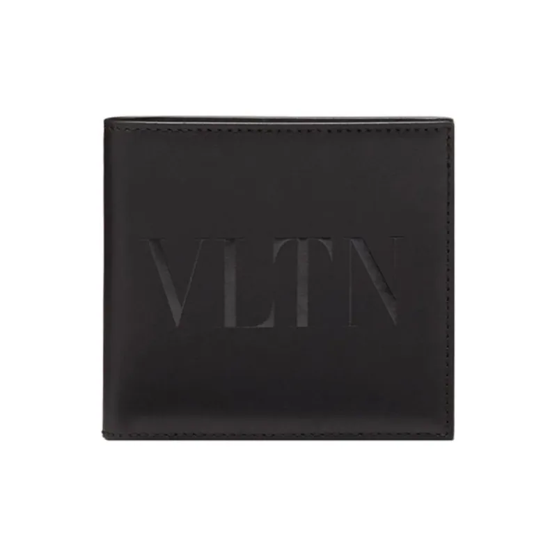 Valentino VLTN Calfskin Wallet Men's Black-0