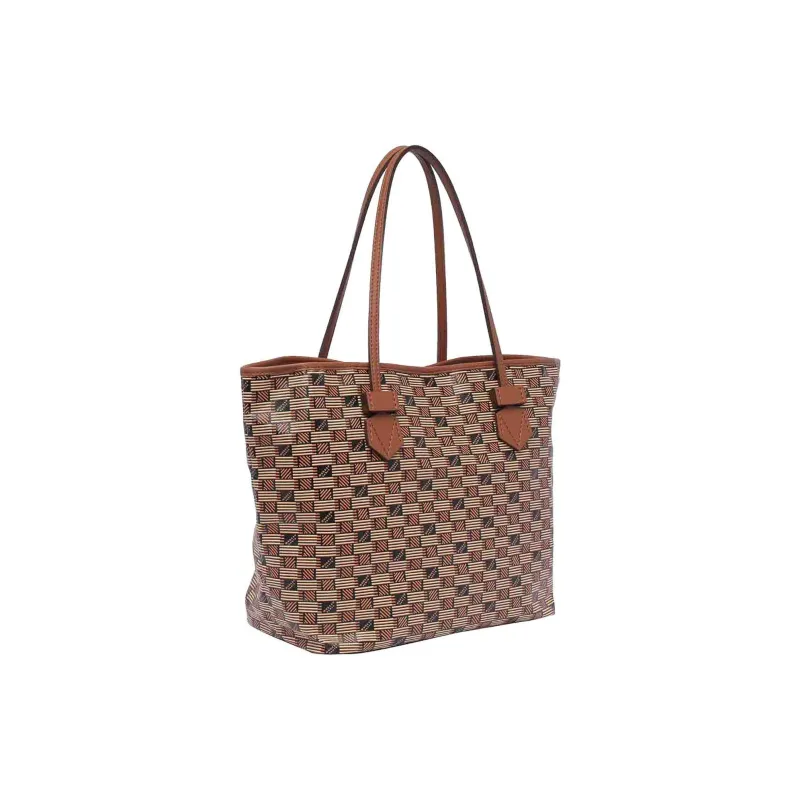 MOREAU Calfskin Tote Bag Shopping Bag Shoulder Bags Women's Brown-1