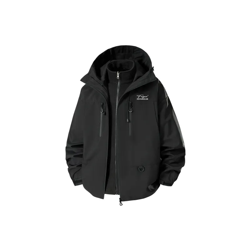 Feiyue Water-Resistant Windproof Warm Water-Repellent Windbreaker Jacket Unisex-0