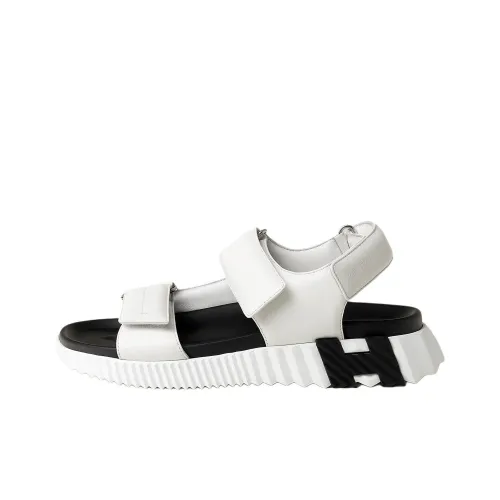 HERMES Junior One Strap Sandals 3.8cm Men's White